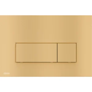 Alca thin flush plate (rectangular) - matt gold