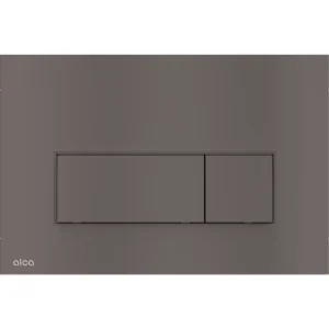 Alca thin flush plate (rectangular) - matt gunmetal