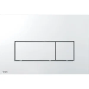 Alca thin flush plate (rectangular) - polished chrome