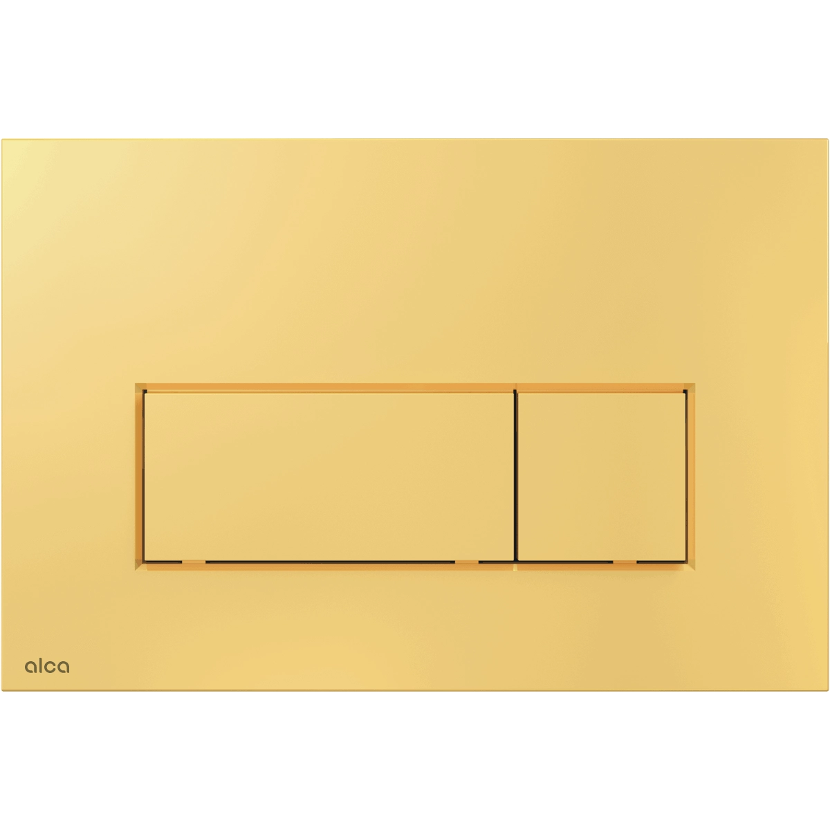 Alca thin flush plate (rectangular) - gold