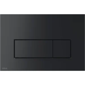 Alca thin flush plate (rectangular) - matt black
