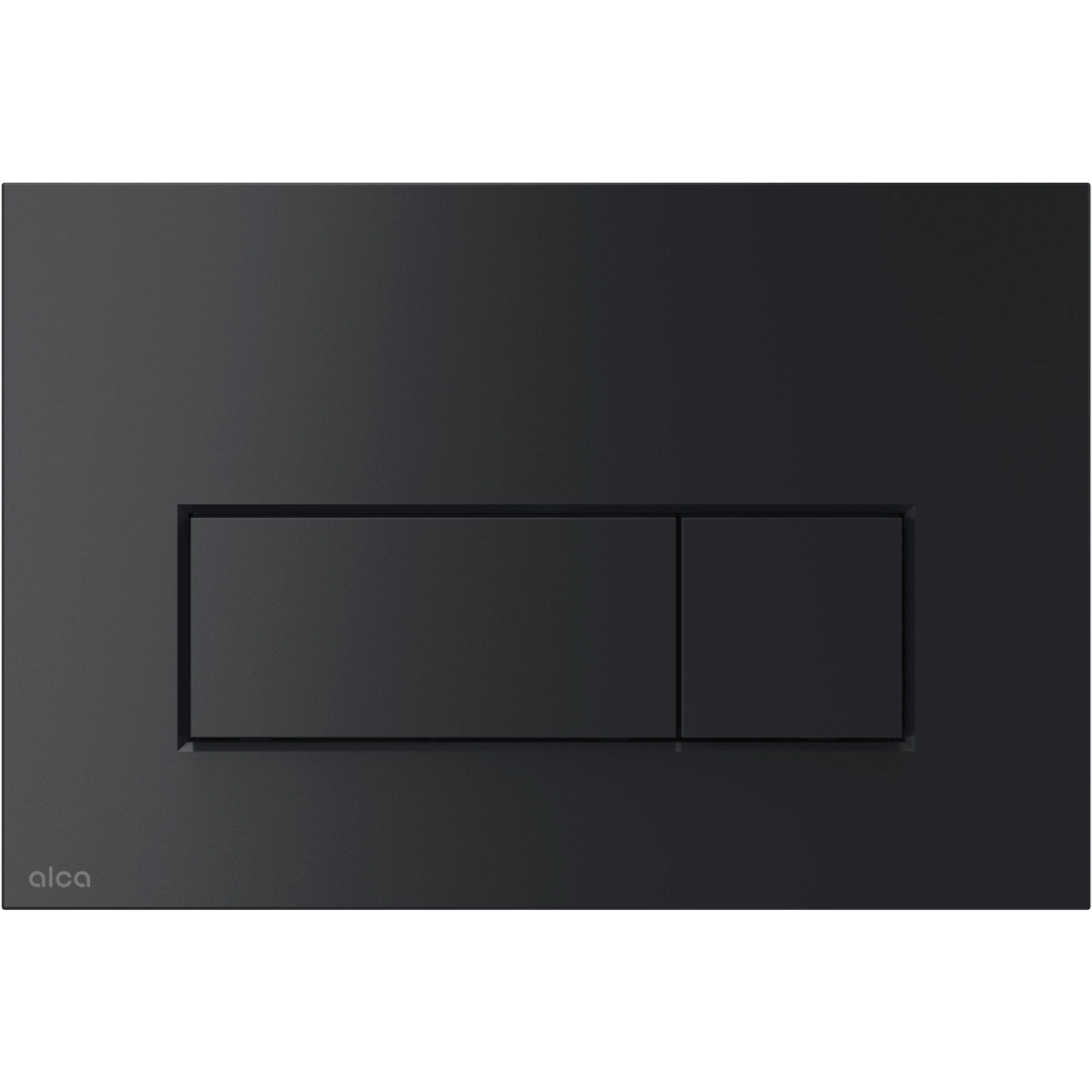 Alca thin flush plate (rectangular) - matt black