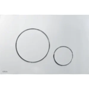 Alca thin flush plate (round) - matt chrome