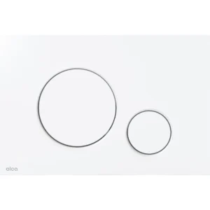 Alca thin flush plate (round) - matt white