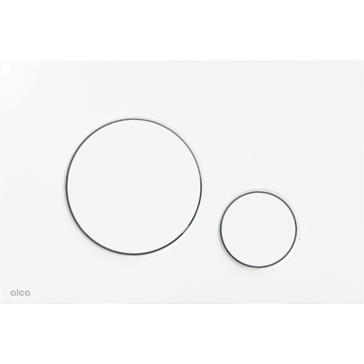 Alca thin flush plate (round) - matt white