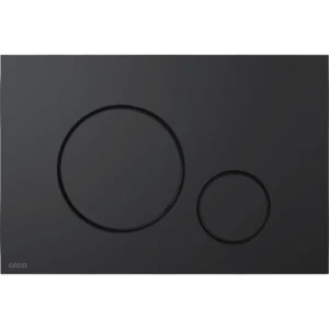 Alca thin flush plate (round) - matt black