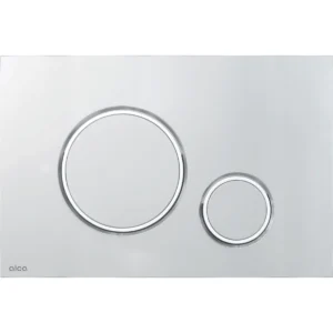 Alca thin flush plate (round) - matt/polished chrome