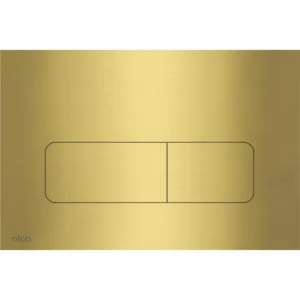 Alca Moon flat flush plate - brass