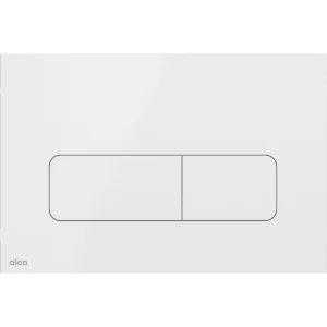 Alca Moon flat flush plate - white