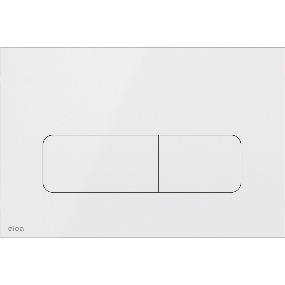 Alca Moon flat flush plate - white