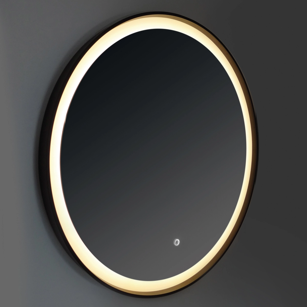 Emporio Bagno Spectral Black Mirror Round Backlit
