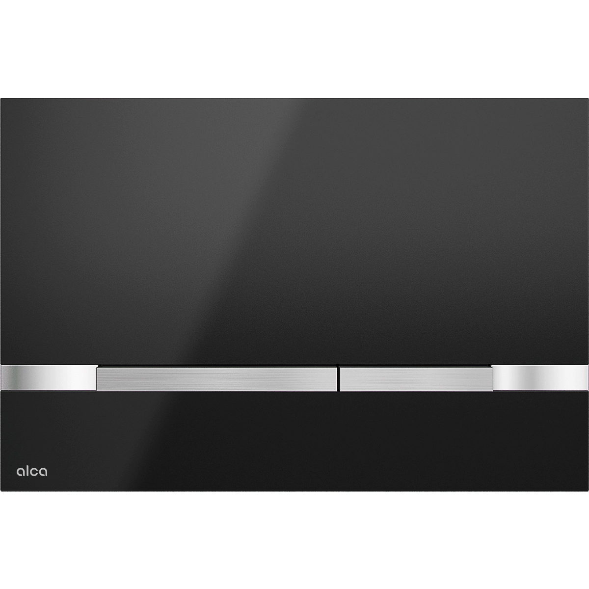 Alca Stripe flat flush plate - black