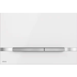 Alca Stripe flat flush plate - white