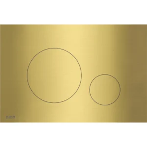 Alca Turn flat flush plate - brass