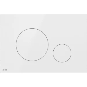 Alca Turn flat flush plate - white
