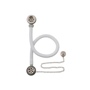 BC Designs Plug & Chain Concealed Bath Waste - Brushed Nickel