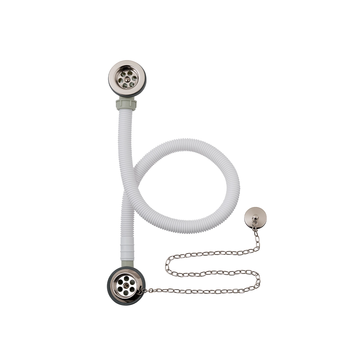 BC Designs Plug & Chain Concealed Bath Waste - Nickel