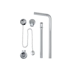 BC Designs Plug & Chain Exposed Ext Bath Waste  - Chrome