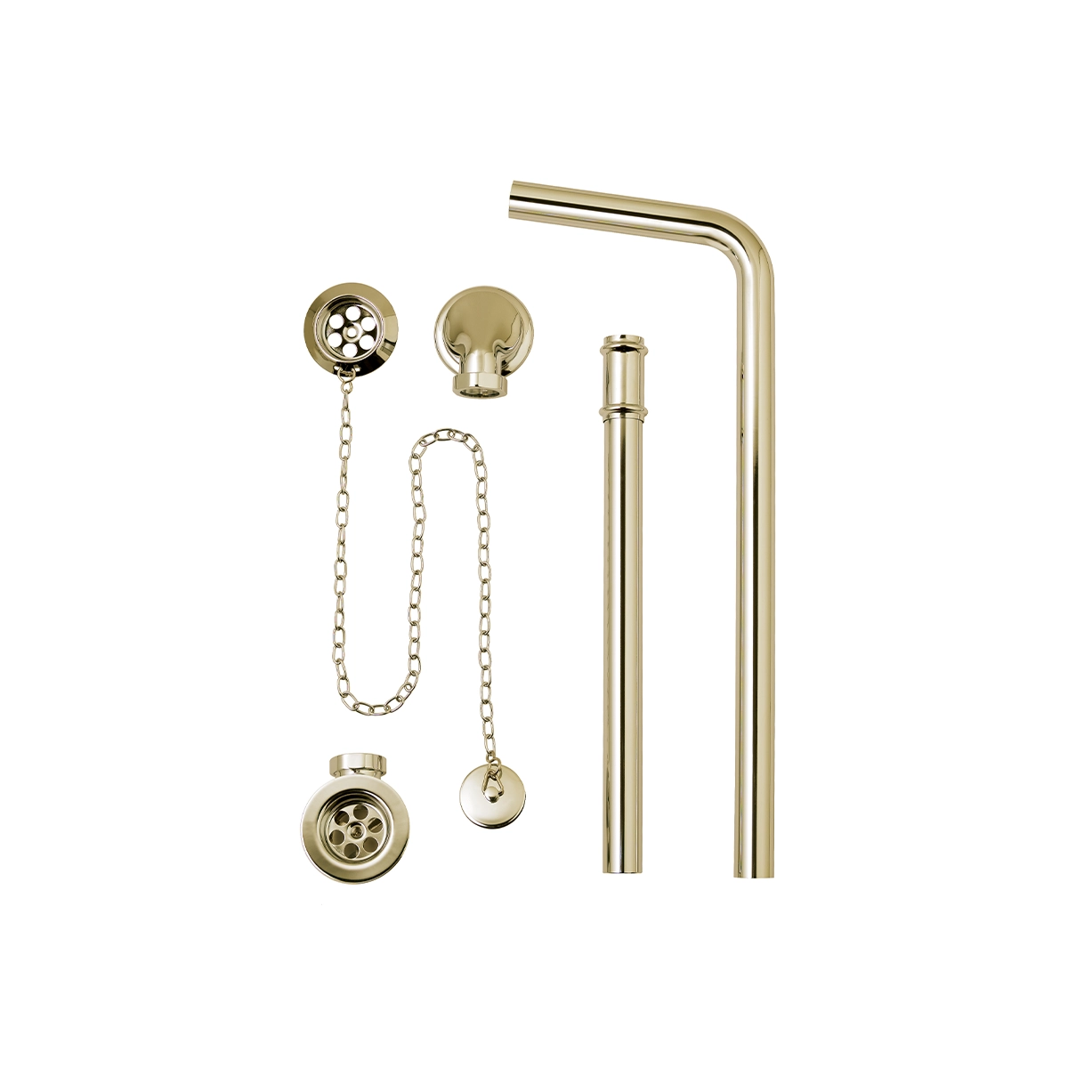 BC Designs Plug & Chain Exposed Ext Bath Waste - Gold