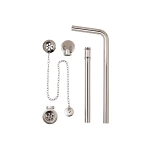 BC Designs Plug & Chain Exposed Ext Bath Waste  - Nickel