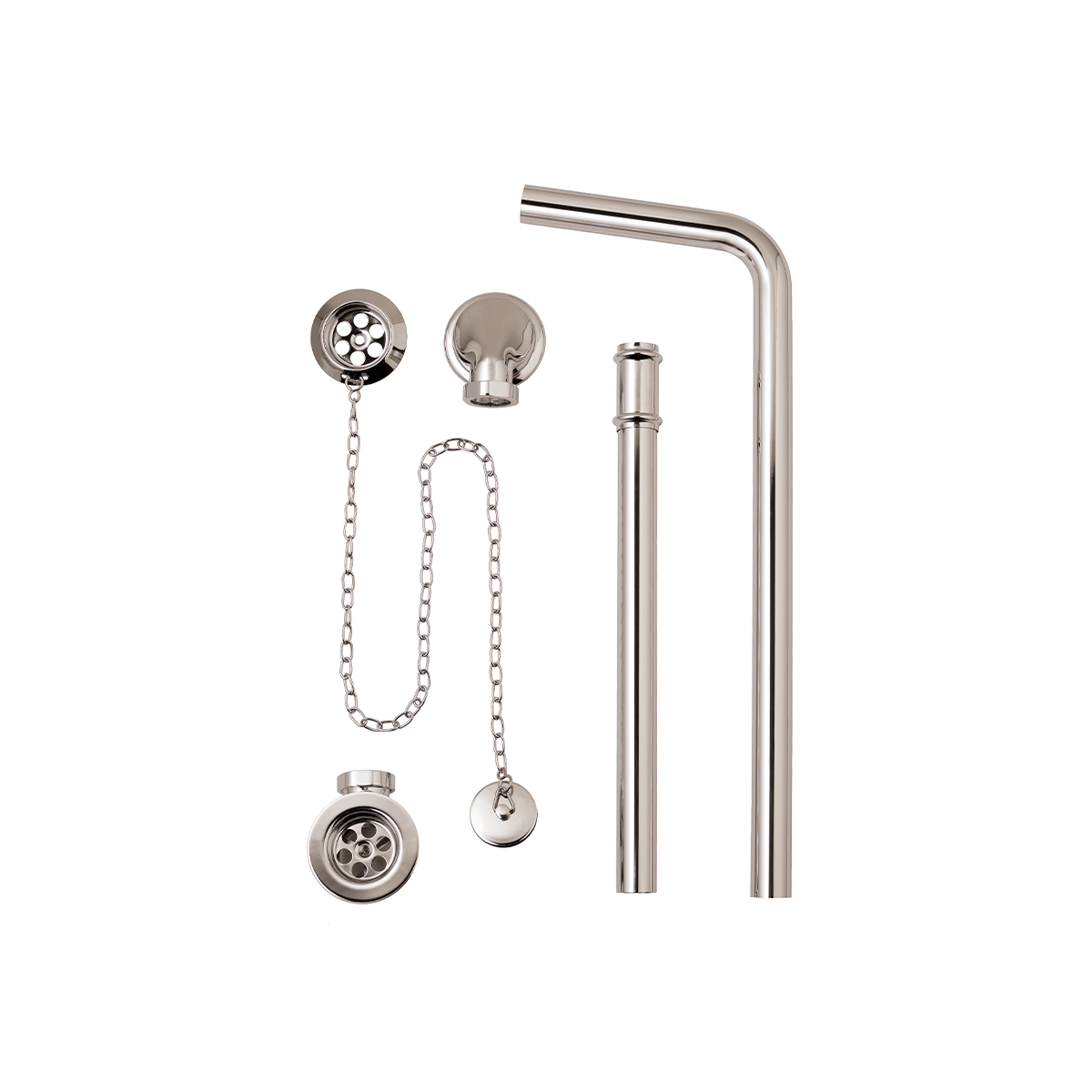 BC Designs Plug & Chain Exposed Ext Bath Waste - Nickel