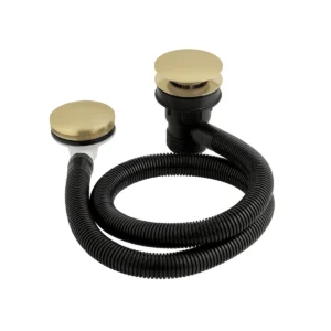 BC Designs Push Down Concealed Bath Waste - Brushed Gold