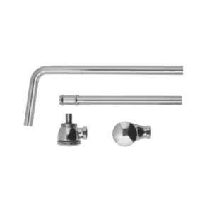 BC Designs Push Down Exposed Bath Waste - Brushed Chrome