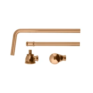 BC Designs Push Down Exposed Bath Waste - Brushed Copper