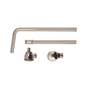 BC Designs Push Down Exposed Bath Waste - Brushed Nickel