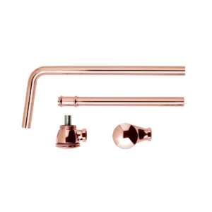 BC Designs Push Down Exposed Bath Waste - Copper
