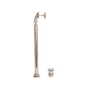 BC Designs Push Down Freestanding Bath Waste - Brushed Nickel