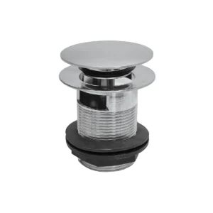 BC Designs Push Down Bath Waste 70mm (Slotted) - Brushed Chrome