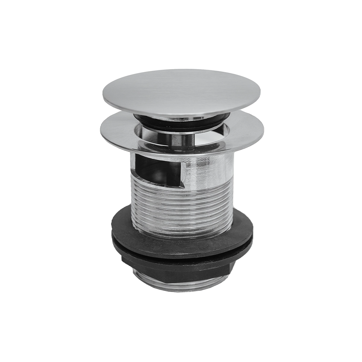 BC Designs Push Down Bath Waste 70mm (Slotted) - Brushed Chrome