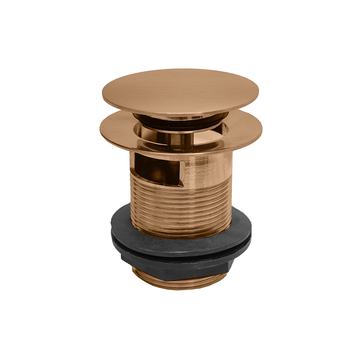 BC Designs Push Down Bath Waste 70mm (Slotted) - Brushed Copper