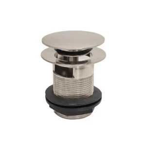 BC Designs Push Down Bath Waste 70mm (Slotted) - Brushed Nickel