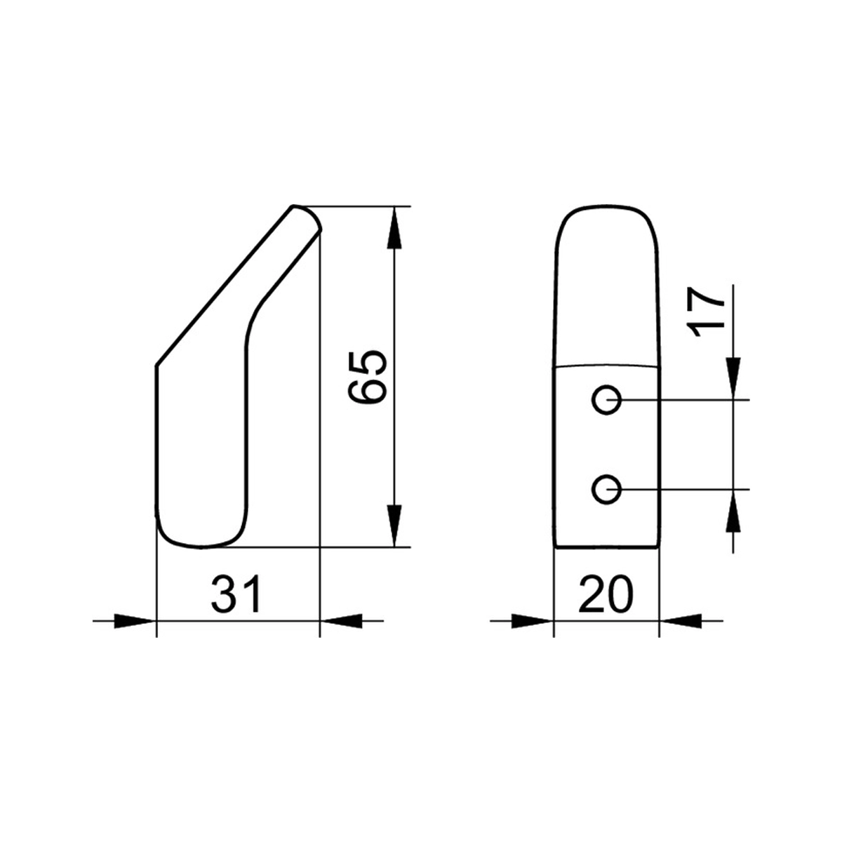 Keuco Moll Towel hook - Image 2