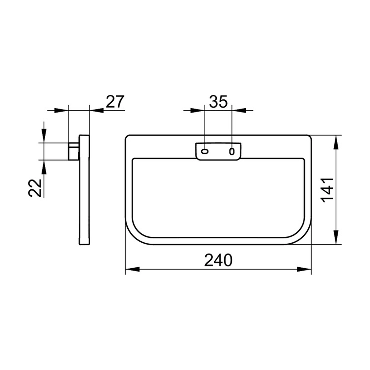 Keuco Moll Towel ring - Image 2
