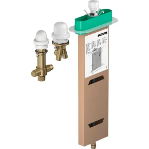 Basic set for 3 hole rim mounted single lever bath mixer