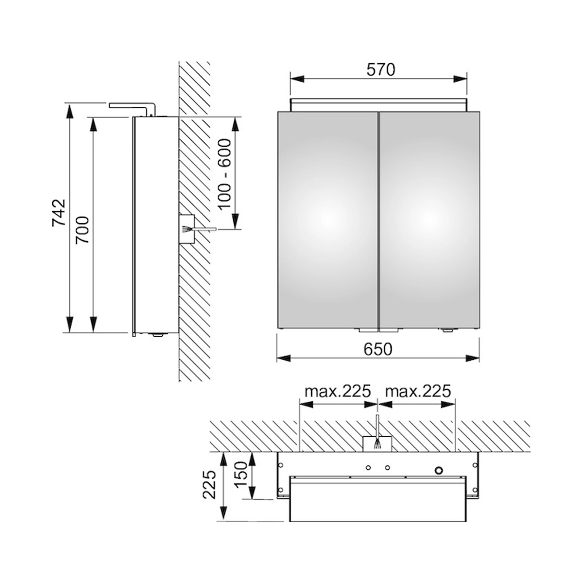 Keuco Royal L1 Mirror cabinet 2 Doors - Image 2