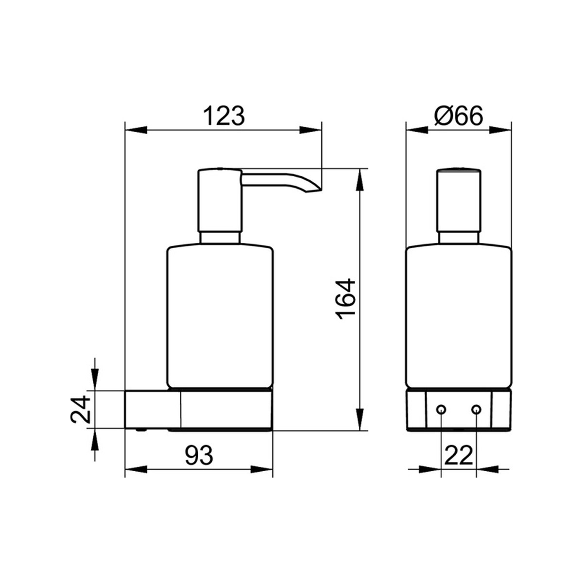 Keuco Plan Lotion dispenser, Chrome - Image 2