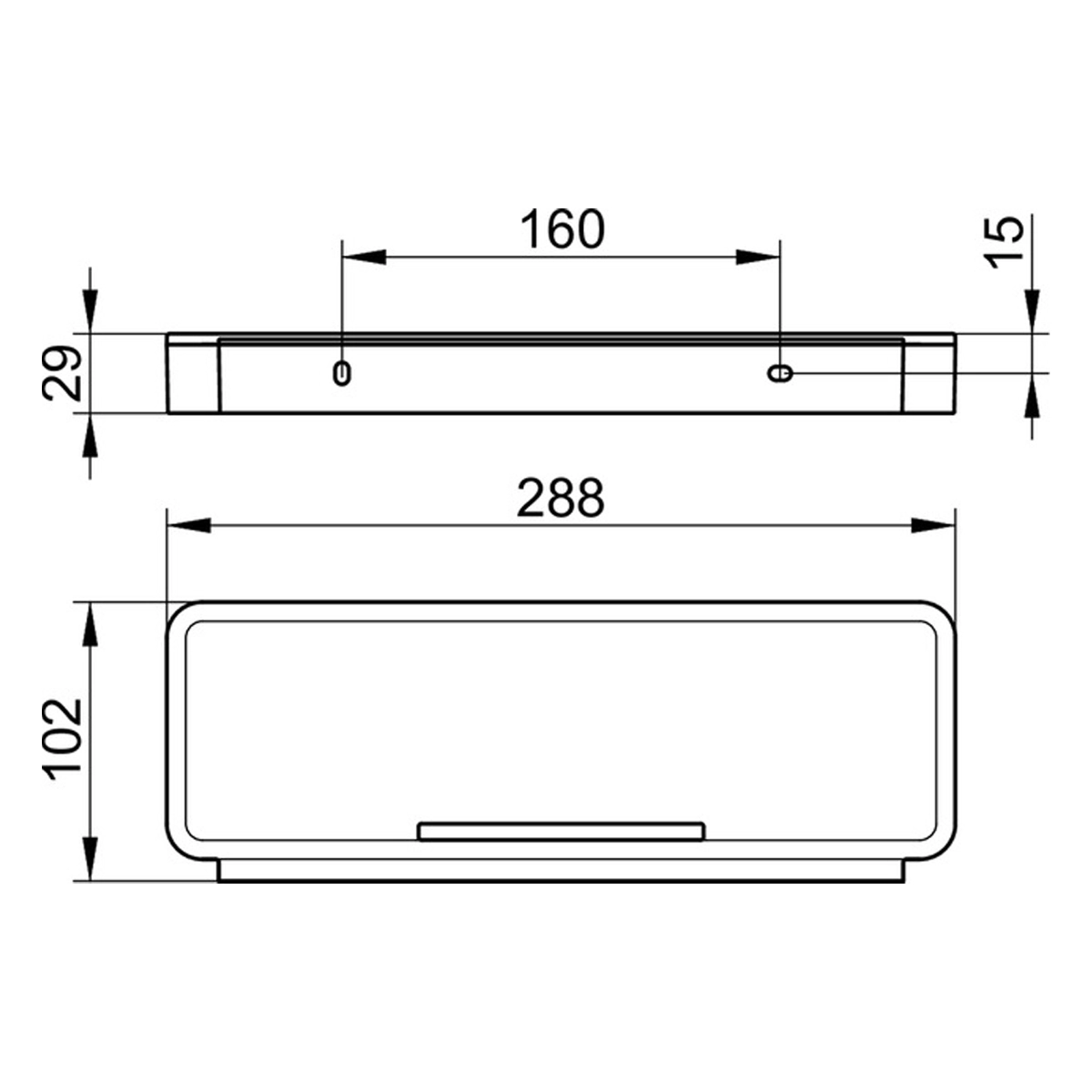 Keuco Plan Soap basket with squeegee - Image 2
