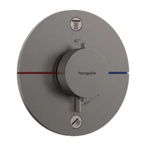 ShowerSelect Comfort S 2 Outlet Brushed Black Chrome