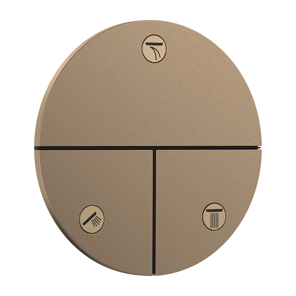 ShowerSelect Comfort S 3 Outlet Brushed Bronze