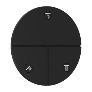 ShowerSelect Comfort S 3 Outlet Matt Black