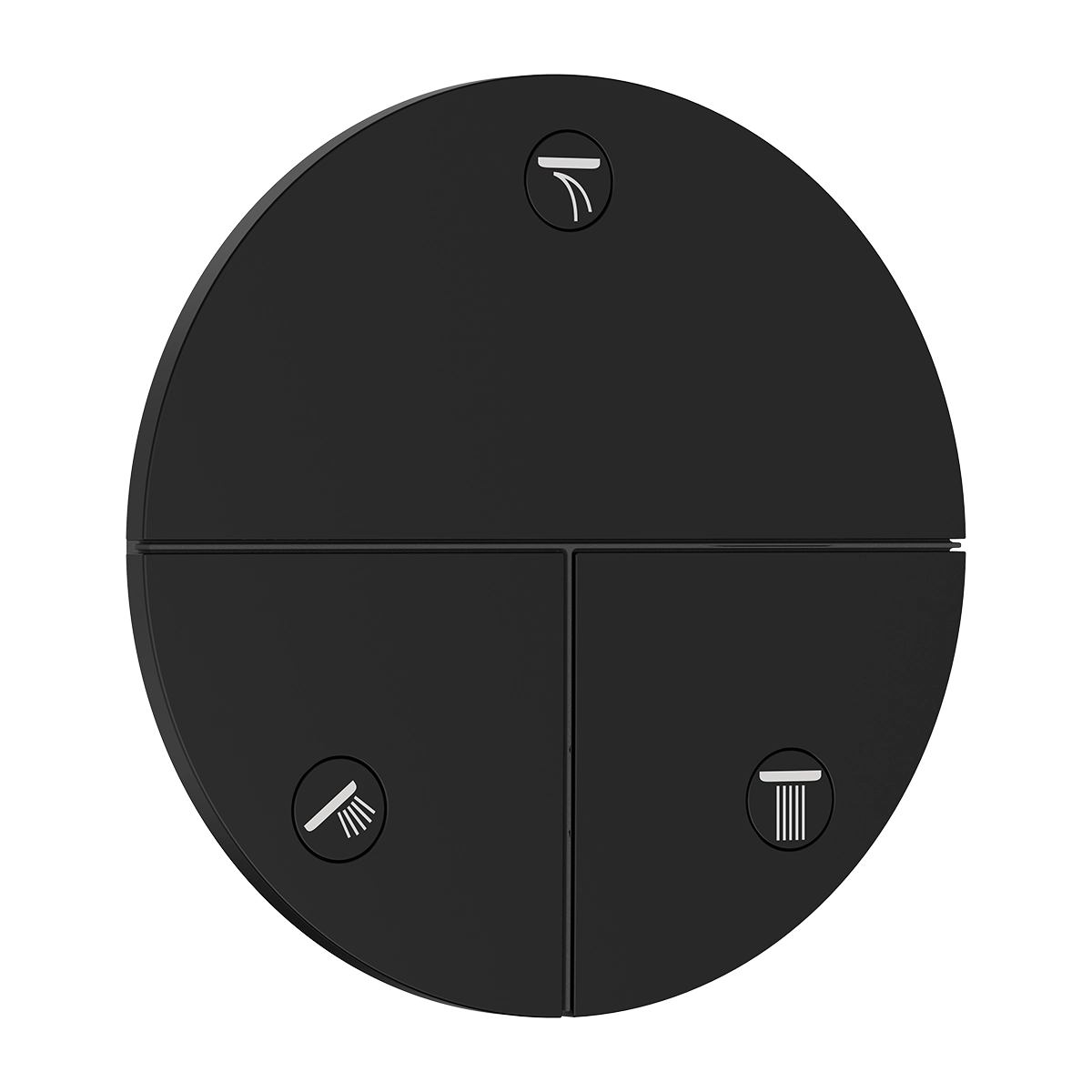 ShowerSelect Comfort S 3 Outlet Matt Black