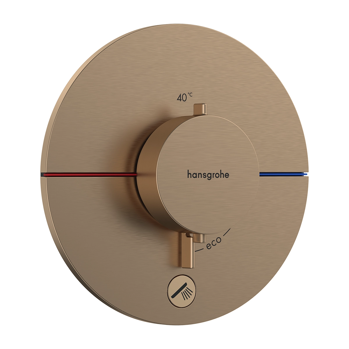 ShowerSelect Comfort S Temperature Control With 1 Outlet Brushed Bronze