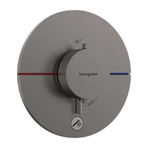 ShowerSelect Comfort S Temperature Control With 1 Outlet Brushed Black Chrome