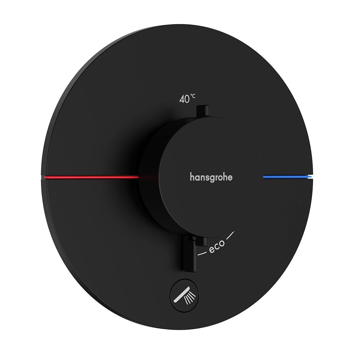 ShowerSelect Comfort S Temperature Control With 1 Outlet Matt Black
