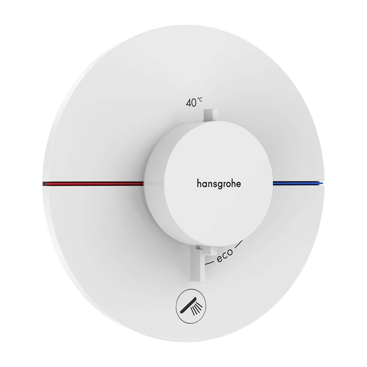 ShowerSelect Comfort S Temperature Control With 1 Outlet Matt White
