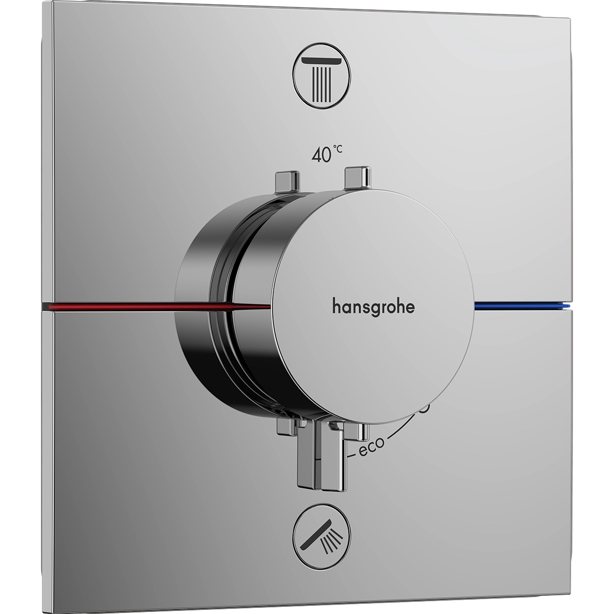 ShowerSelect Comfort E 2 Outlet Chrome